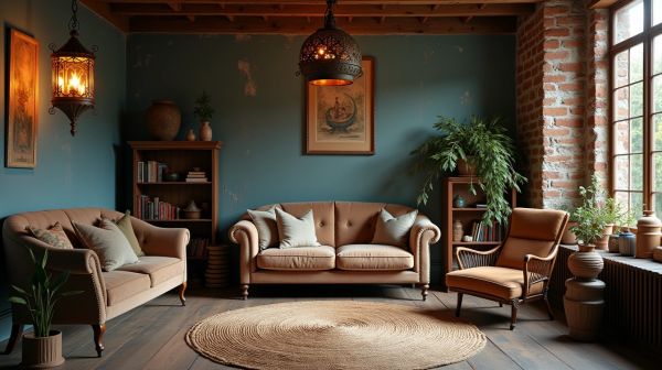 Le charme des lampes à 3 flammes dans la décoration bohème